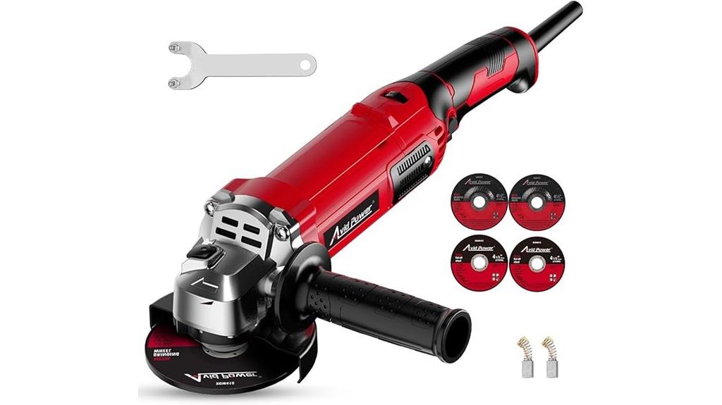 powerful 4 5 inch angle grinder