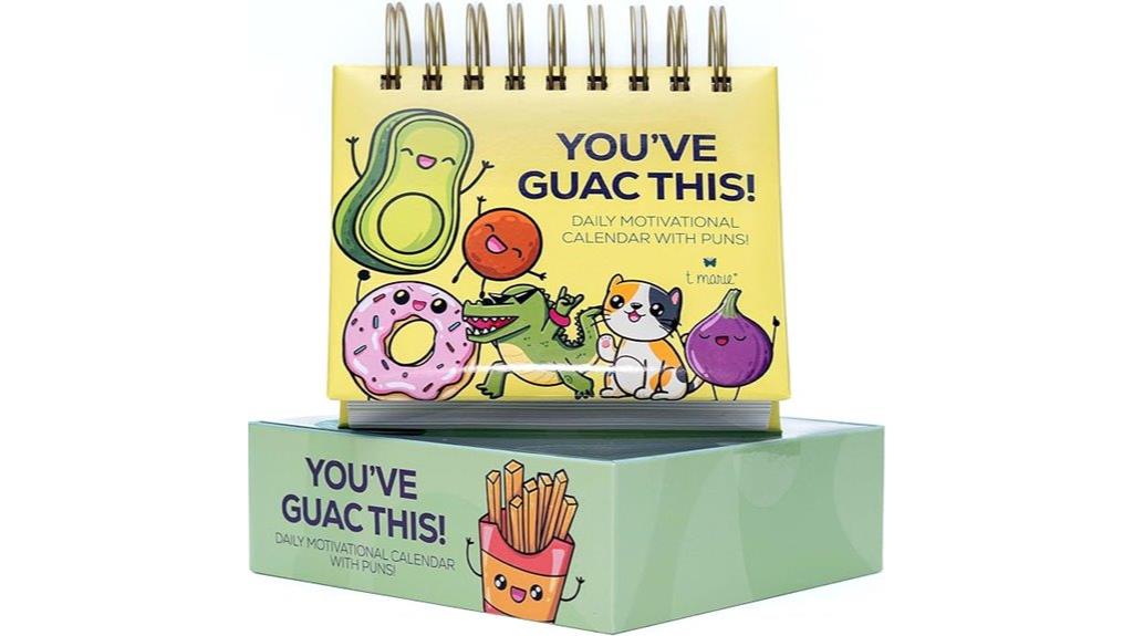 punny motivational calendar