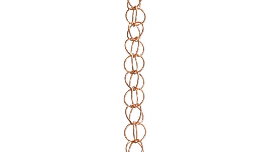 pure copper rain chain