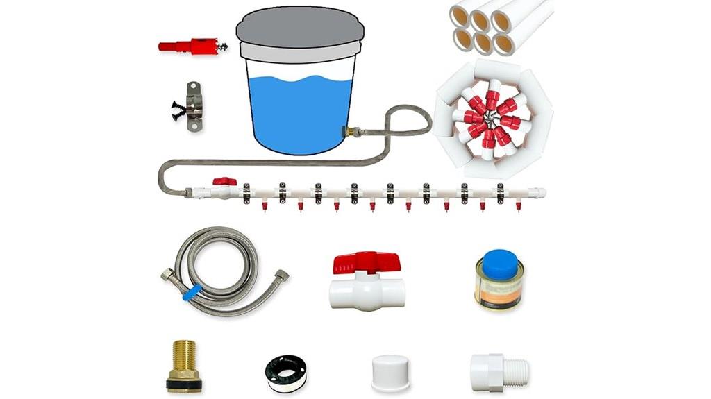 pvc chicken watering setup