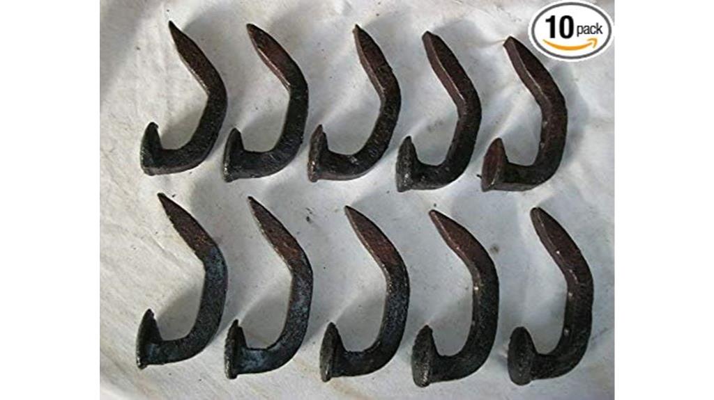 railroad spike coat hooks