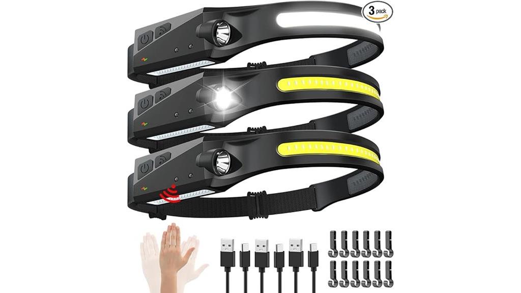 rechargeable 3 pack wide beam