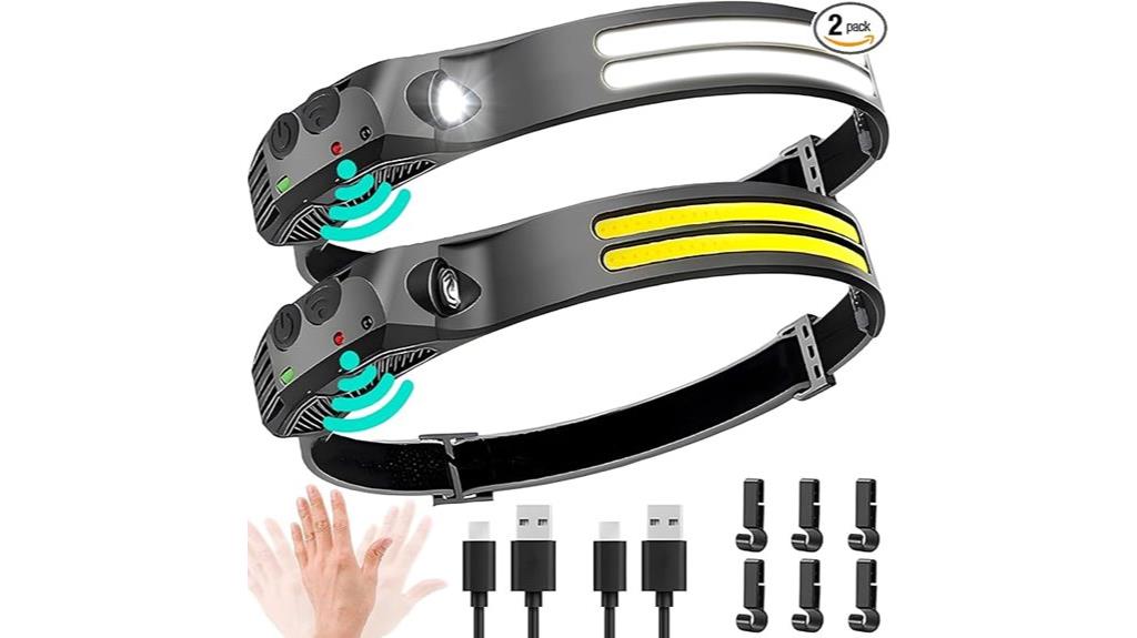 rechargeable led headlamps set
