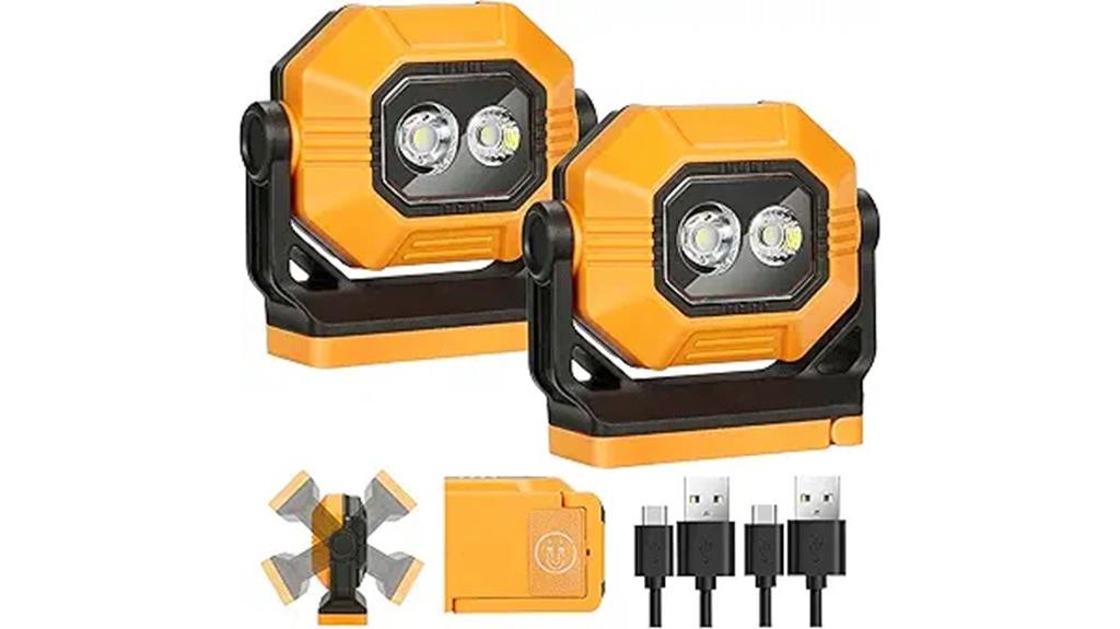 rechargeable magnetic led work lights