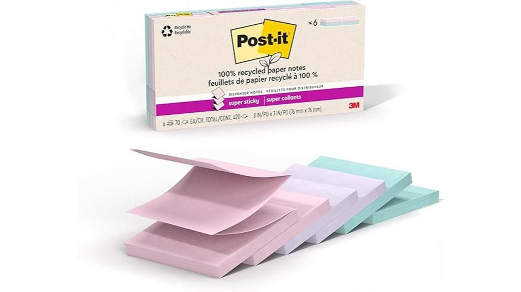 recycled sticky note pads