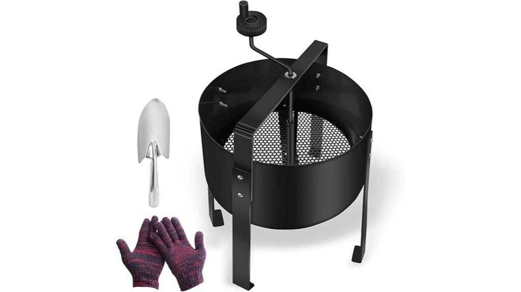 rotary garden soil sifter