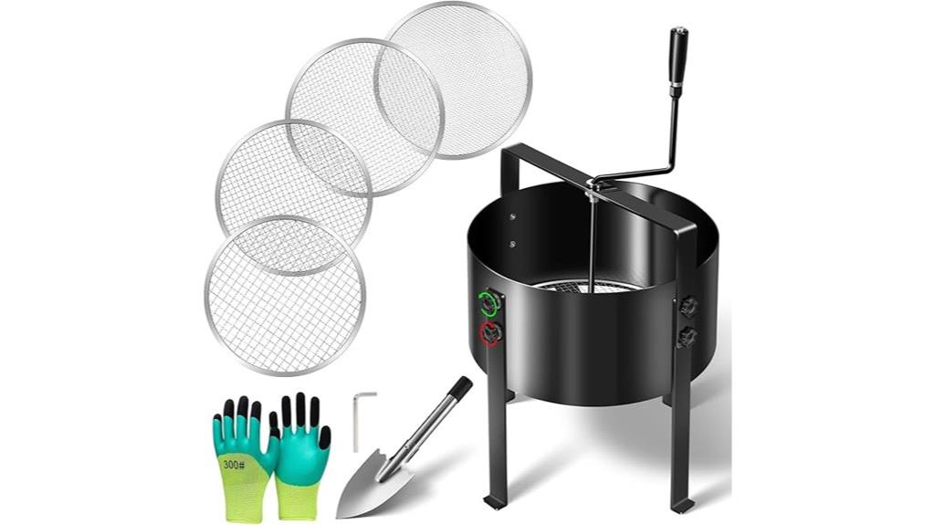 rotary soil sifter upgrade