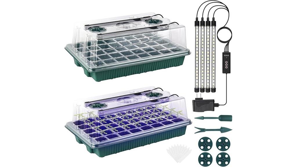 seed starting kit with lights