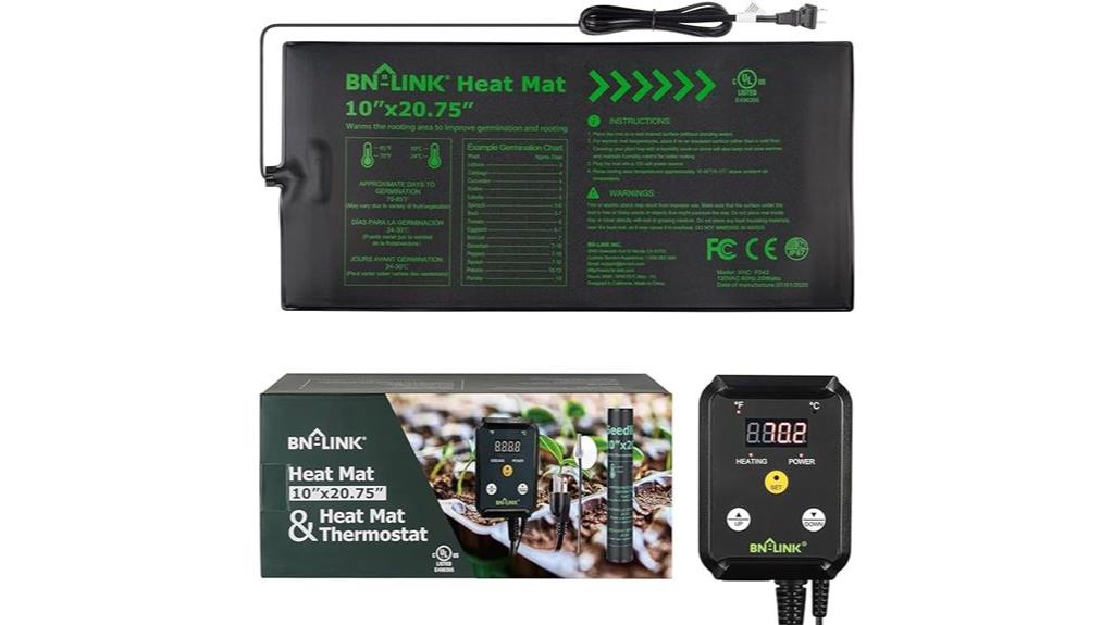 seedling heat mat thermostat