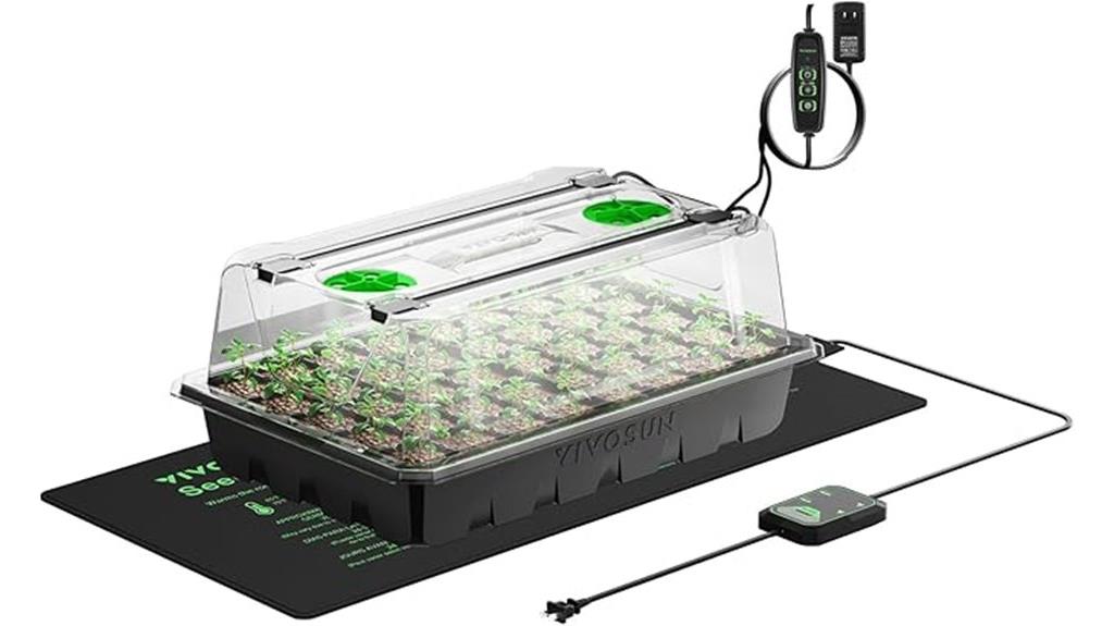 seedling trays with lights