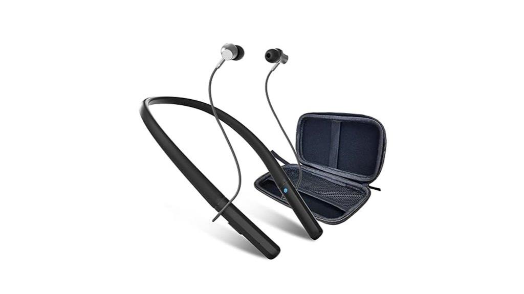 seniors rechargeable neckband headphones