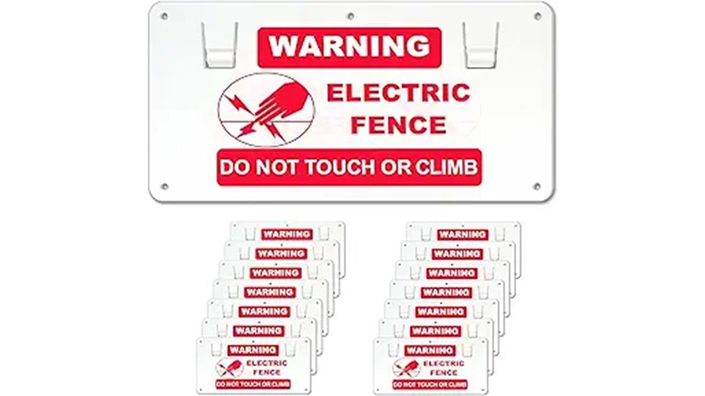 set of fifteen warning signs