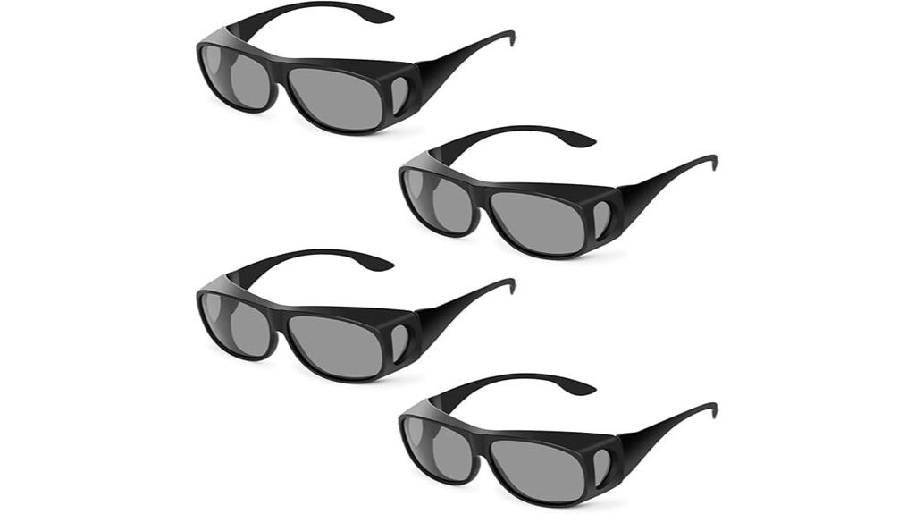 set of four indoor glasses