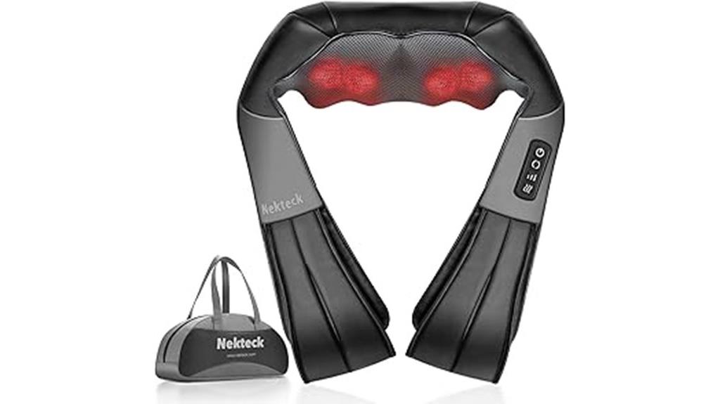 shiatsu back massager with heat