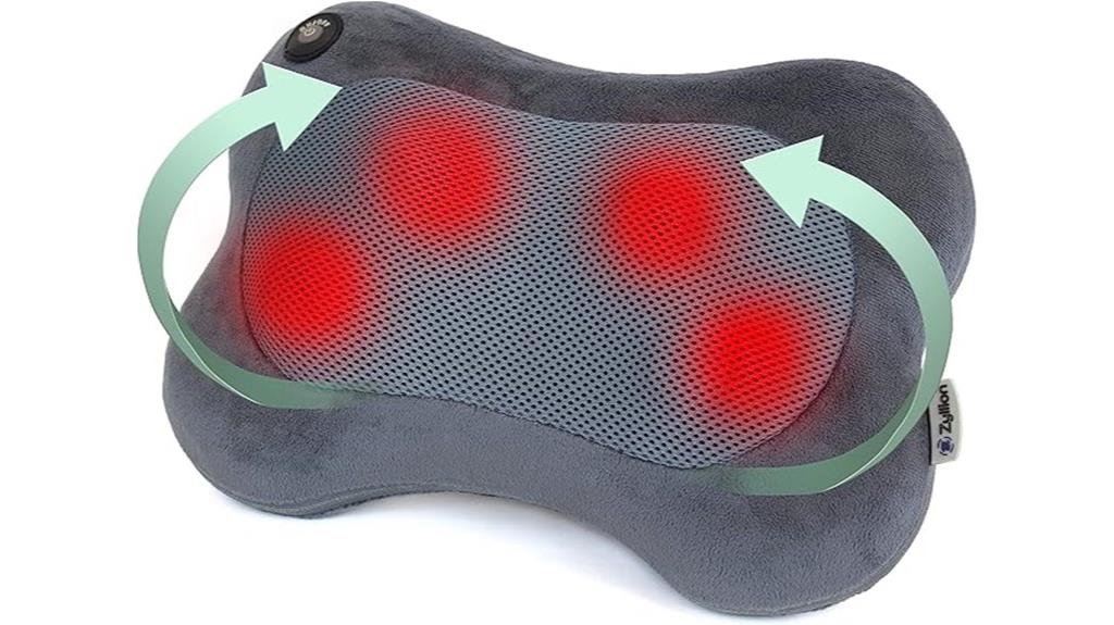 shiatsu massager with heat