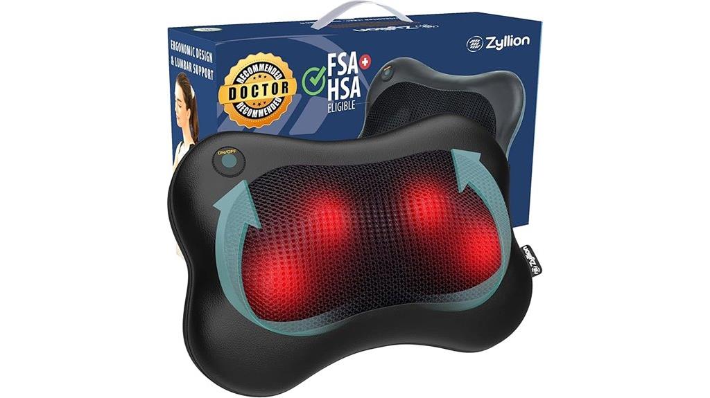 shiatsu massager with heat