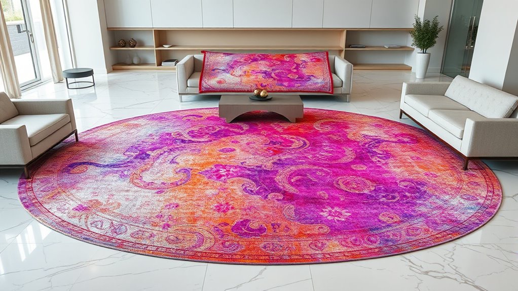 shiny metallic silk carpets
