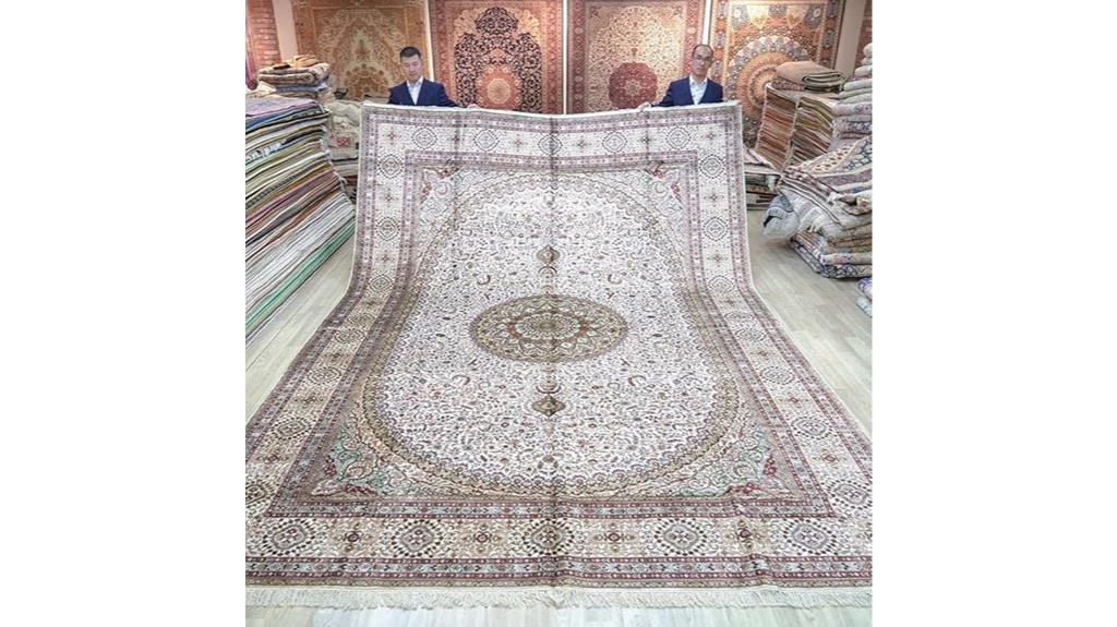 silk oriental area rug