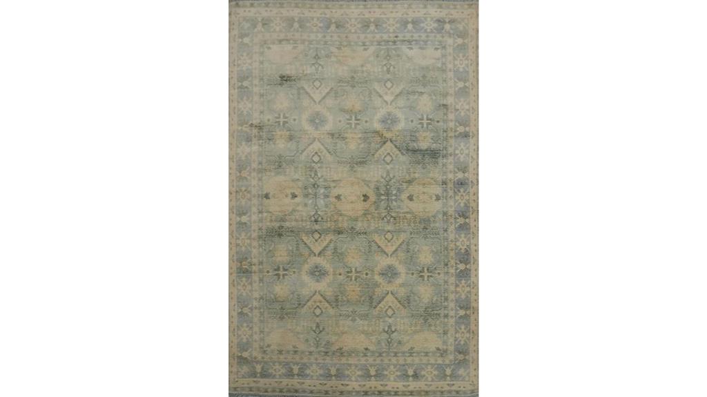 six by eight geometric rug