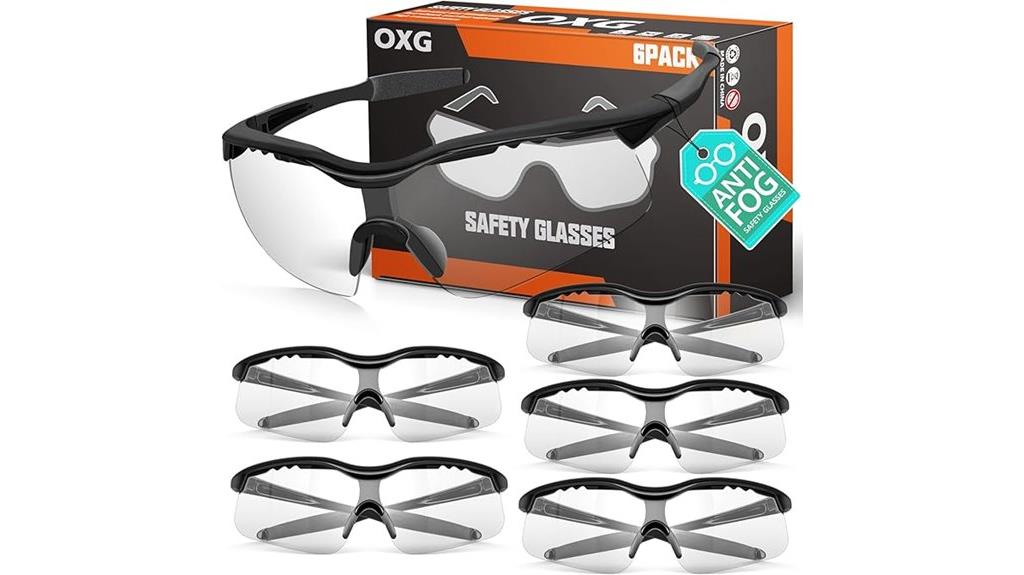six pack safety glasses