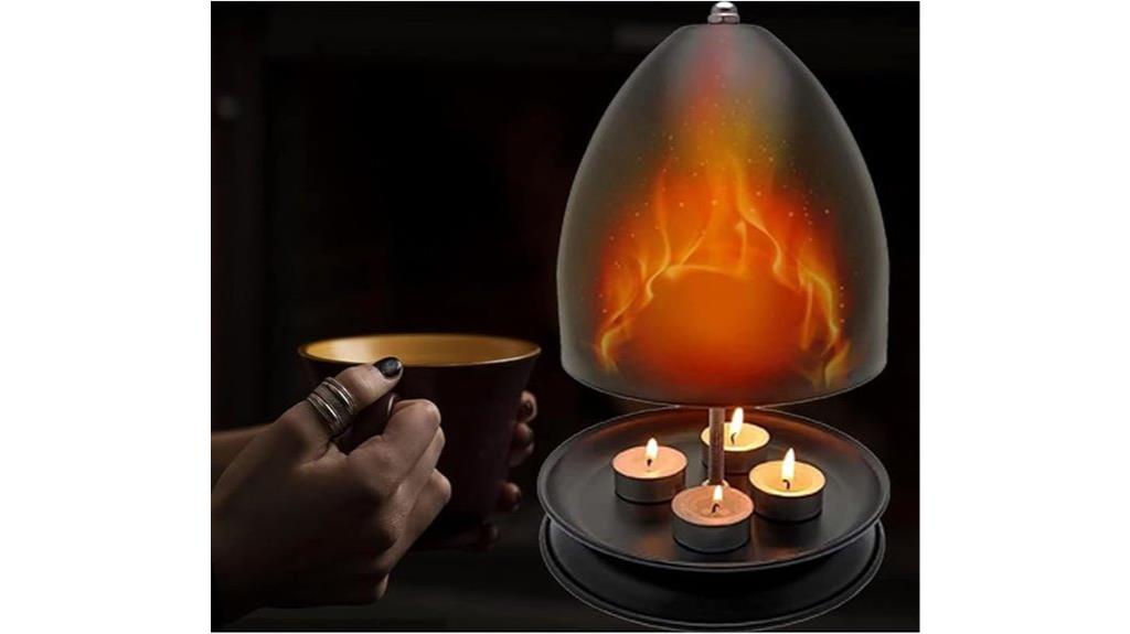 small candle powered heater