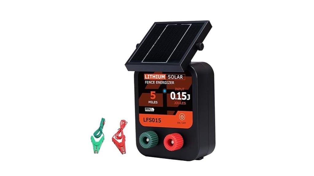 solar powered electric fence charger