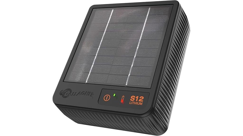 solar powered electric fence charger