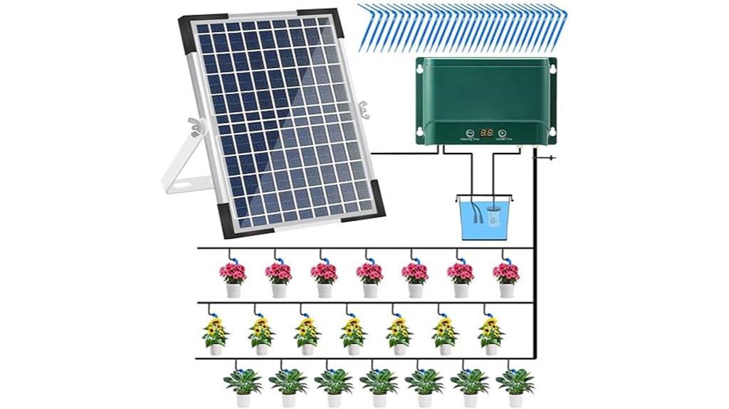 solar powered garden watering