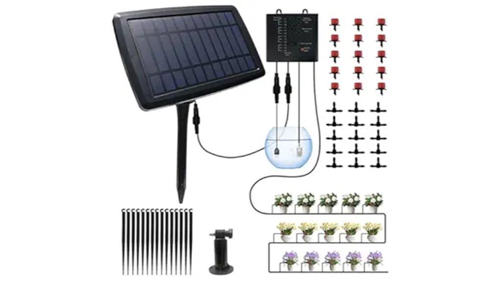 solar powered garden watering