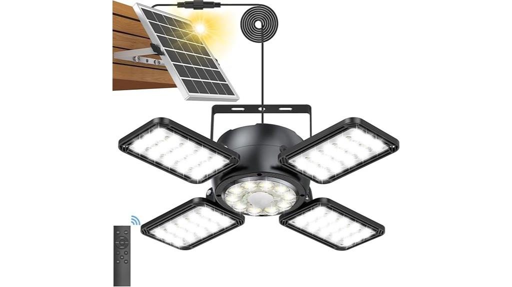 solar powered shed lighting