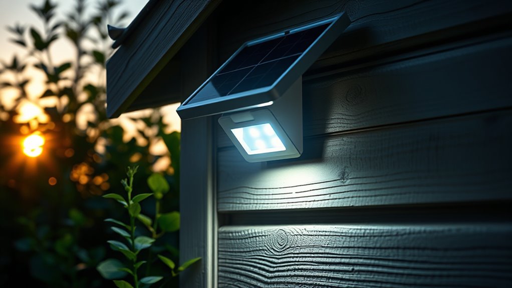 solar shed motion sensor selection