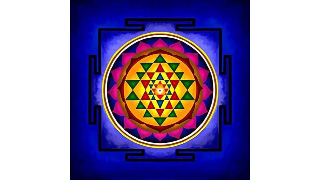 sri yantra canvas artwork