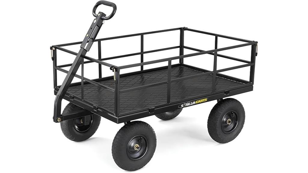 steel utility wagon with removable sides