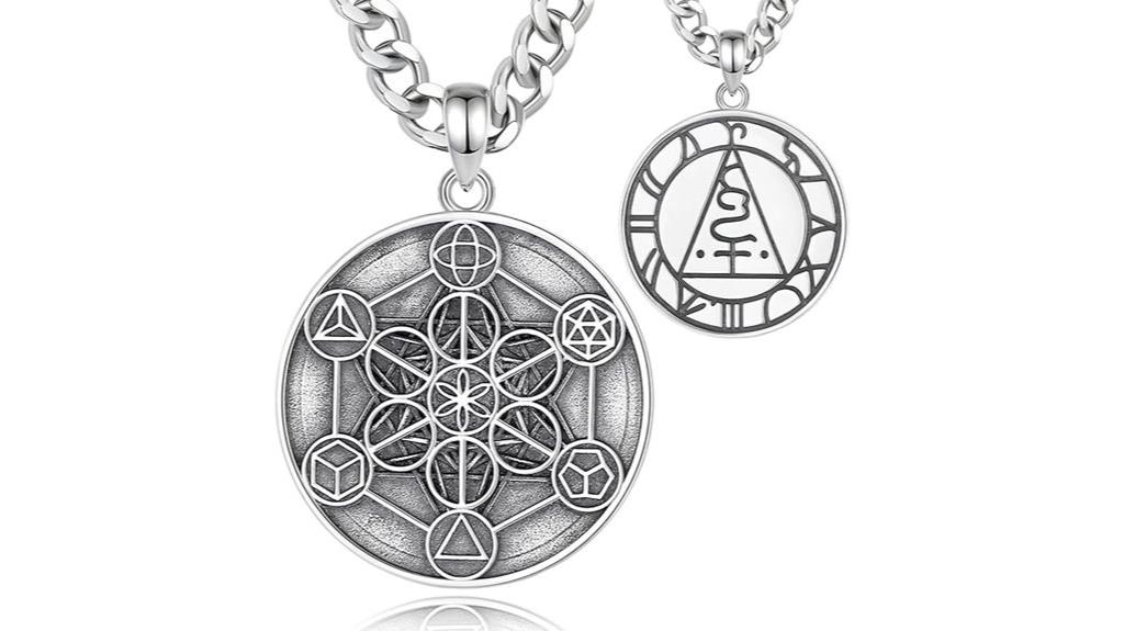 sterling silver tetragrammaton necklace