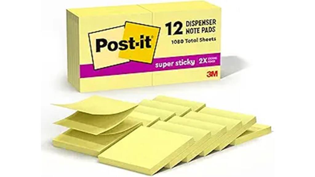 super sticky 3x3 notes