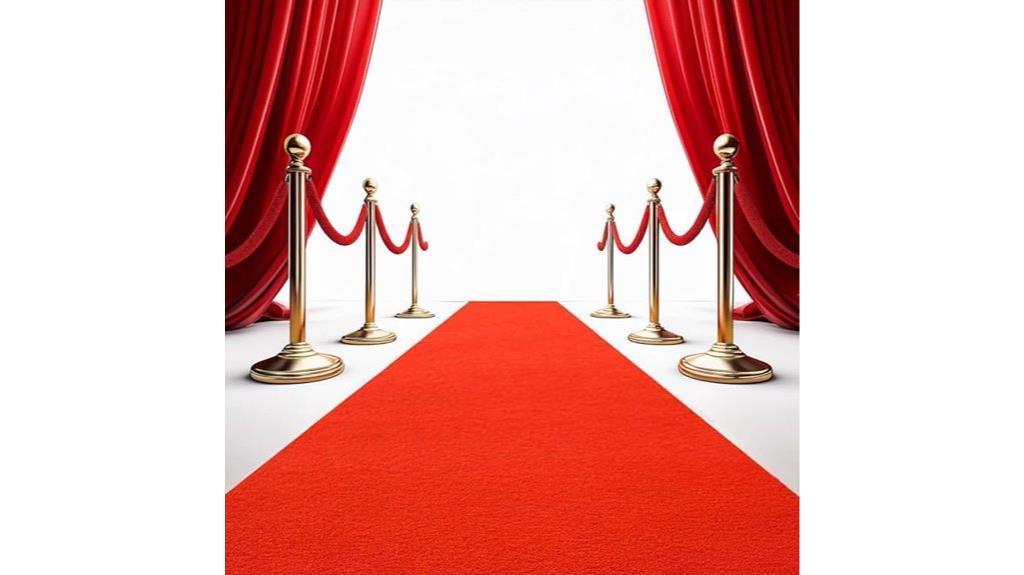 thick red event carpet
