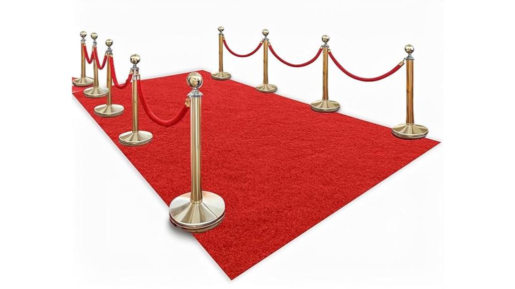 thick red party carpet