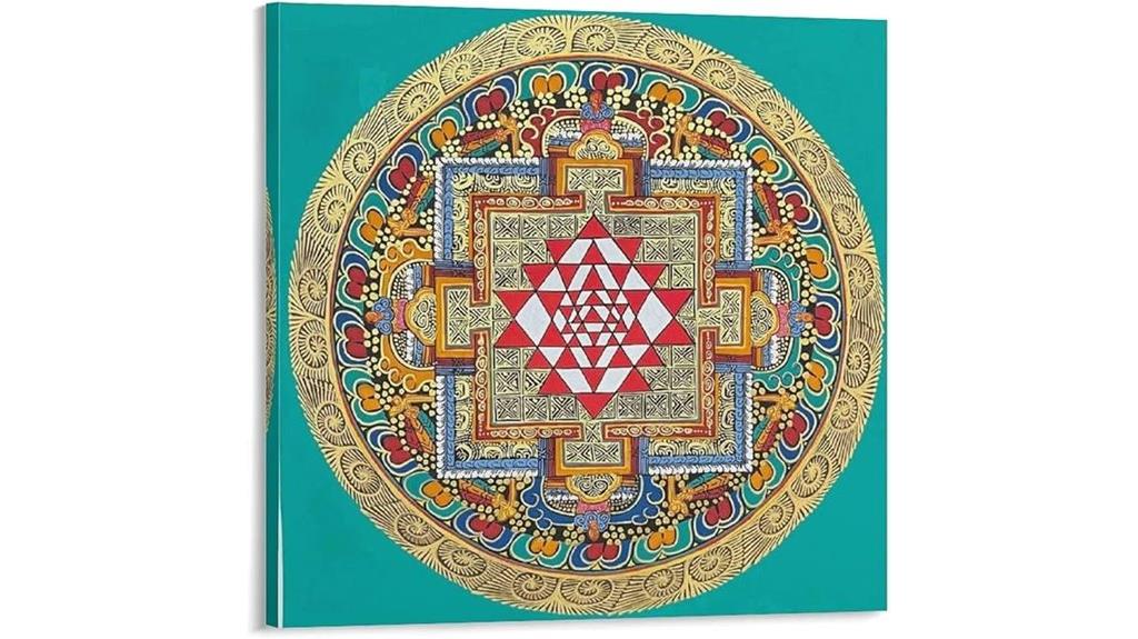 tibetan sri yantra poster