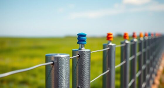 top metal fence insulators