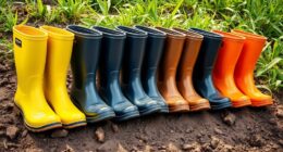 top safety rubber boots