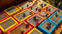 top small hive beetle traps