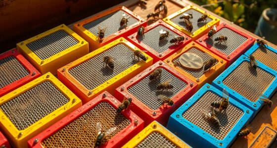 top small hive beetle traps
