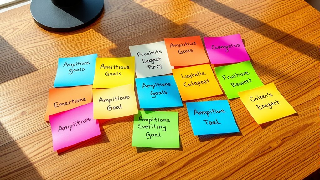 top sticky notes for goals