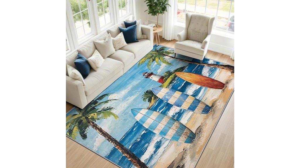 tropical coastal rug