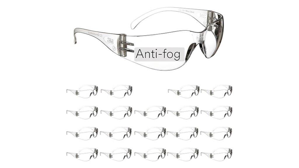 twenty pairs unisex safety glasses