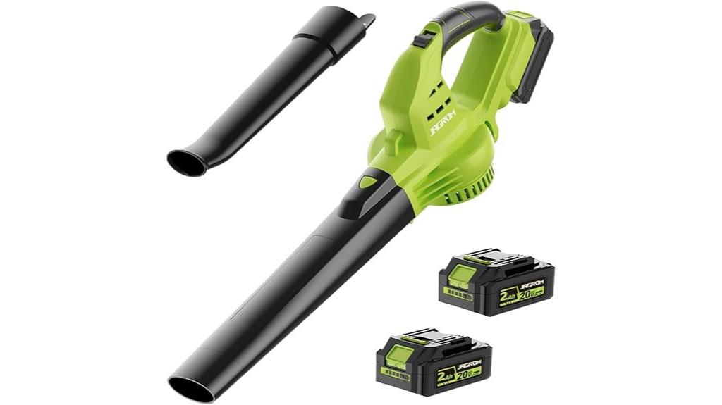 two battery cordless blower