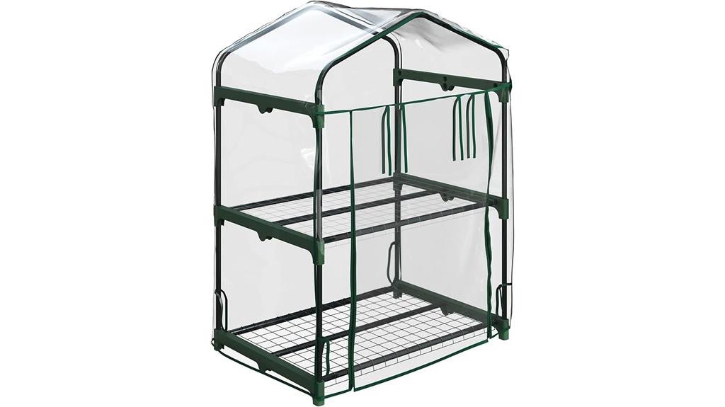 two tier mini greenhouse