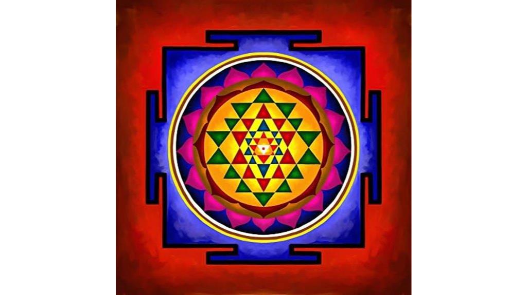 vedic yantra canvas artwork