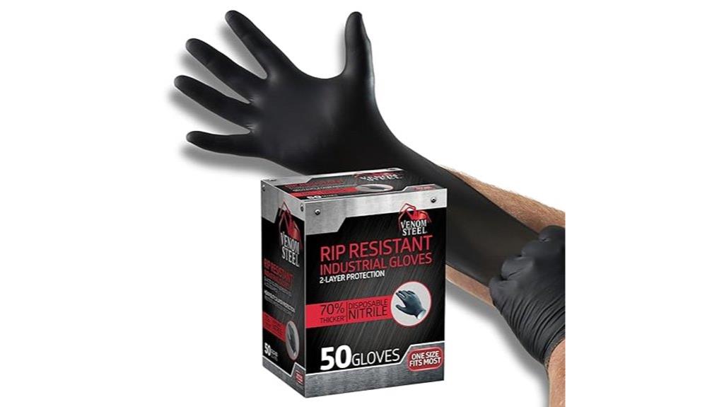 venom steel nitrile gloves