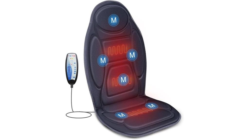 vibration heated back massager